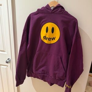Drew House Purple Hoodie with Yellow Tag